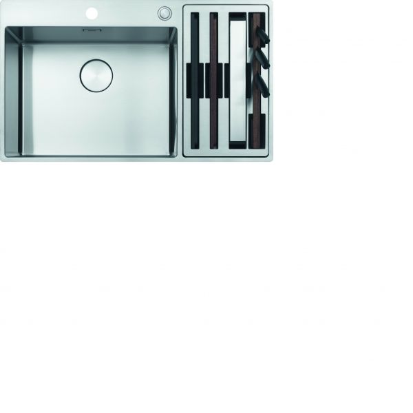 Franke Edelstahlbecken BWX220-54-27A  Edelstahl Druckknopf Edelstahl